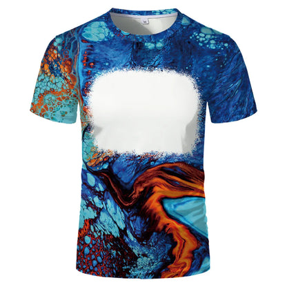 Creative Family Tee Tops Polyester Clothes Sulimation Blank T-shirts O-Neck Plus Size For Custom Team Parent-Child Tee Shirt