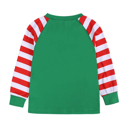 Xmas Family Pajamas Set Clothes Christmas Parent-Child Tshirts Sublimation Blank Sleepwear Suit For DIY  Print Logo Image