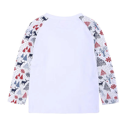 Xmas Matching Family Outfits Sublimation Tshirts Blank Parent-Child Pajamas Set Mom Dad Kids Sleepwear For Heat Transfer Print