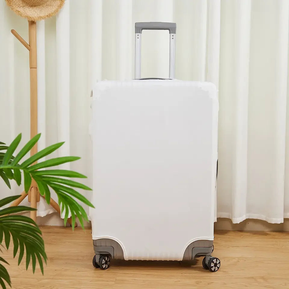 3pcs Sublimation White Blank Polyester Travel  Accessories Luggage Cover Suitcase Protector for Customize Diy Photo Printing