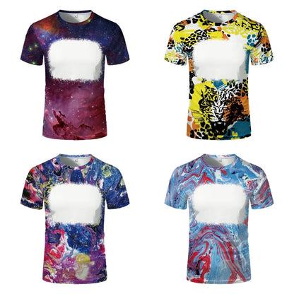 Creative Family Tee Tops Polyester Clothes Sulimation Blank T-shirts O-Neck Plus Size For Custom Team Parent-Child Tee Shirt