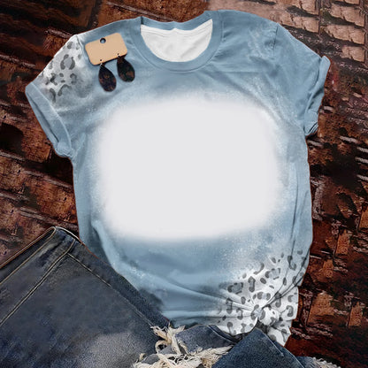 Woman T-Shirts Soft Cute Candy Color Loose Tee Tops Polyester Tee shirts Sublimation Blank Short Sleeve For Heat Tranfer Print