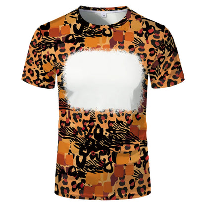 Creative Family Tee Tops Polyester Clothes Sulimation Blank T-shirts O-Neck Plus Size For Custom Team Parent-Child Tee Shirt
