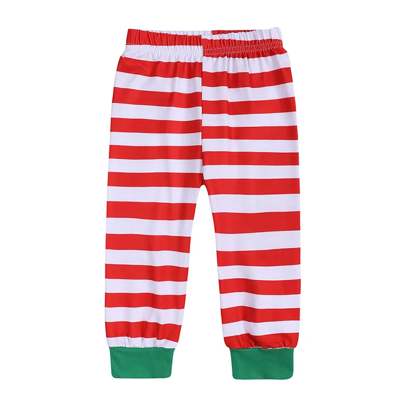 Xmas Family Pajamas Set Clothes Christmas Parent-Child Tshirts Sublimation Blank Sleepwear Suit For DIY  Print Logo Image