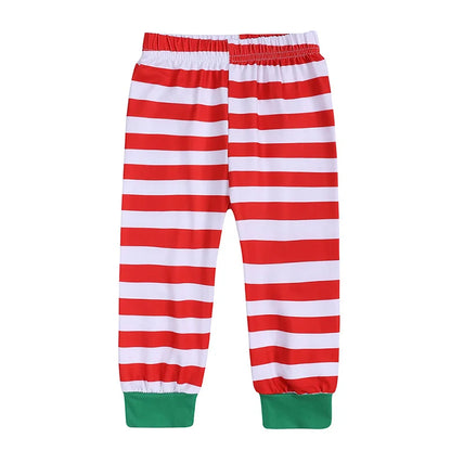 Xmas Family Pajamas Set Clothes Christmas Parent-Child Tshirts Sublimation Blank Sleepwear Suit For DIY  Print Logo Image