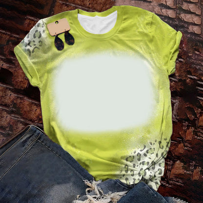 Woman T-Shirts Soft Cute Candy Color Loose Tee Tops Polyester Tee shirts Sublimation Blank Short Sleeve For Heat Tranfer Print