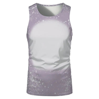 Fashion Underwaist Sublimation Blank Running Sleeveless Tshirts Tee Tops for Thermal Transfer Print Logo