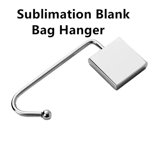 20pcs Sublimation Blank Metal Hooks Table Bag Hanger Lady Women Men Handbag Holder Craft Christmas Gifts for Custom Printing Logo