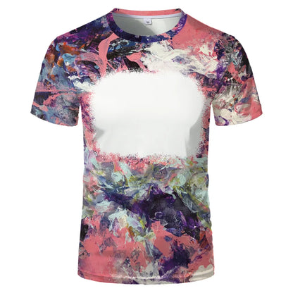 Creative Family Tee Tops Polyester Clothes Sulimation Blank T-shirts O-Neck Plus Size For Custom Team Parent-Child Tee Shirt