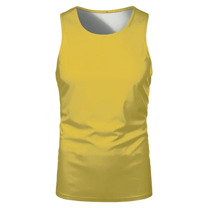 Summer Sleeveless Tshirts 100% Polyester Running Underwaist Tee Tops Heat Transfer Print Blanks Streetwear T-shirts