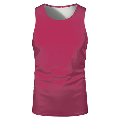 Summer Sleeveless Tshirts 100% Polyester Running Underwaist Tee Tops Heat Transfer Print Blanks Streetwear T-shirts