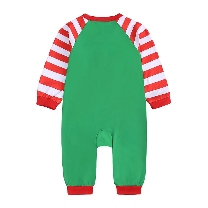 Xmas Family Pajamas Set Clothes Christmas Parent-Child Tshirts Sublimation Blank Sleepwear Suit For DIY  Print Logo Image