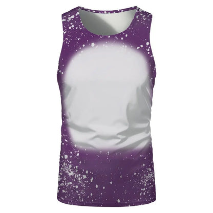 Fashion Underwaist Sublimation Blank Running Sleeveless Tshirts Tee Tops for Thermal Transfer Print Logo