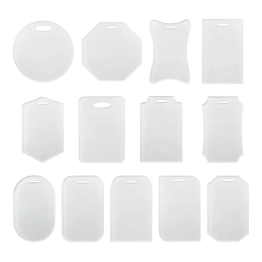 20pcs Sublimation Blank Acrylic Place Card Luggage Tags Wedding Party Guest Escort Name Card Suitcase Tags
