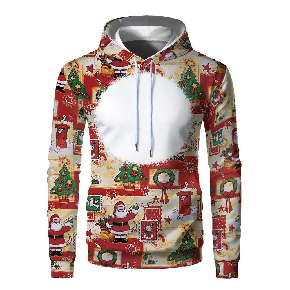 Sublimation Hoodies Blanks 100% Polyester Sweatshirt Pullover Wholesale Loose Clothes for Heat Transfer Print