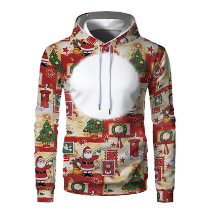 Sublimation Hoodies Blanks 100% Polyester Sweatshirt Pullover Wholesale Loose Clothes for Heat Transfer Print