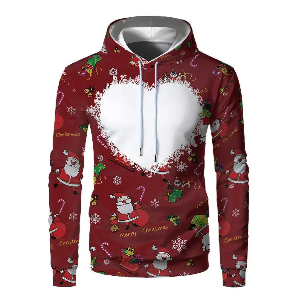 Sublimation Hoodies Blanks 100% Polyester Sweatshirt Pullover Wholesale Loose Clothes for Heat Transfer Print