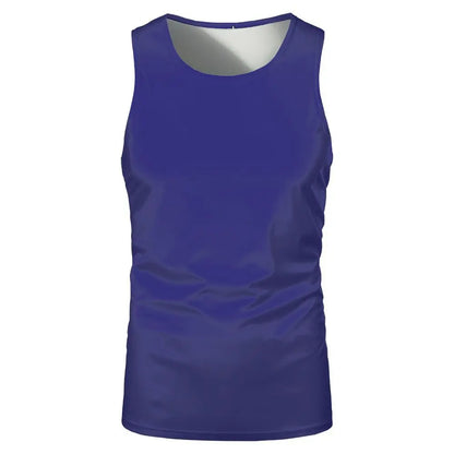 Summer Sleeveless Tshirts 100% Polyester Running Underwaist Tee Tops Heat Transfer Print Blanks Streetwear T-shirts