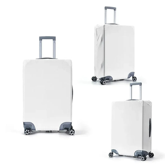 3pcs Sublimation White Blank Polyester Travel  Accessories Luggage Cover Suitcase Protector for Customize Diy Photo Printing
