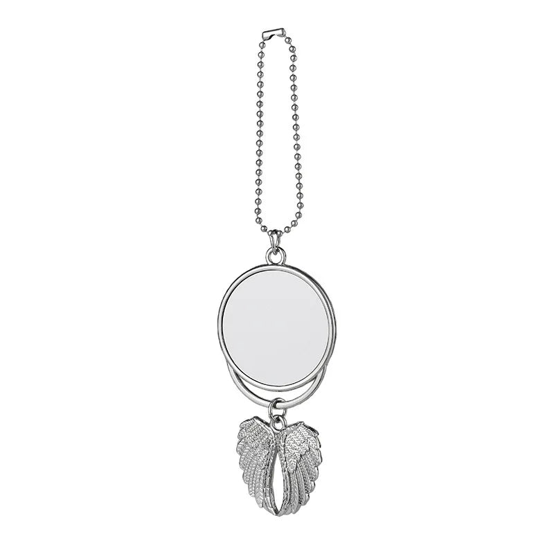 10pcs Sublimation Blank  Tree Bell Kaychain Bell Shape Pendant Ornaments For Heat Transfer Print Creative Gift