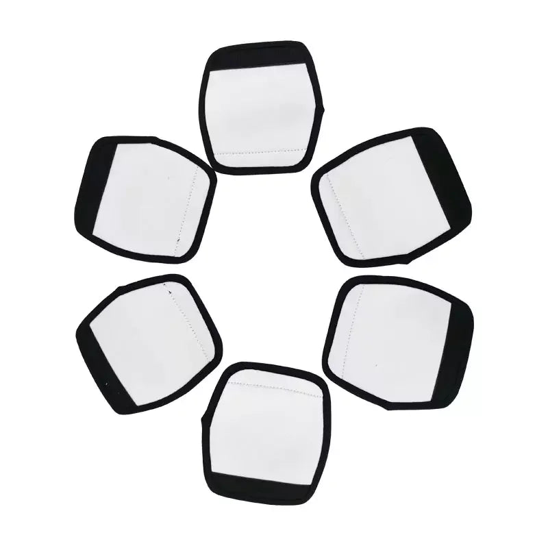 20pcs Sublimation Blank White Neoprene Hand Protector Luggage Suitcase Handle Grip Comfort Wrap Cover for Diy Photo Print Logo