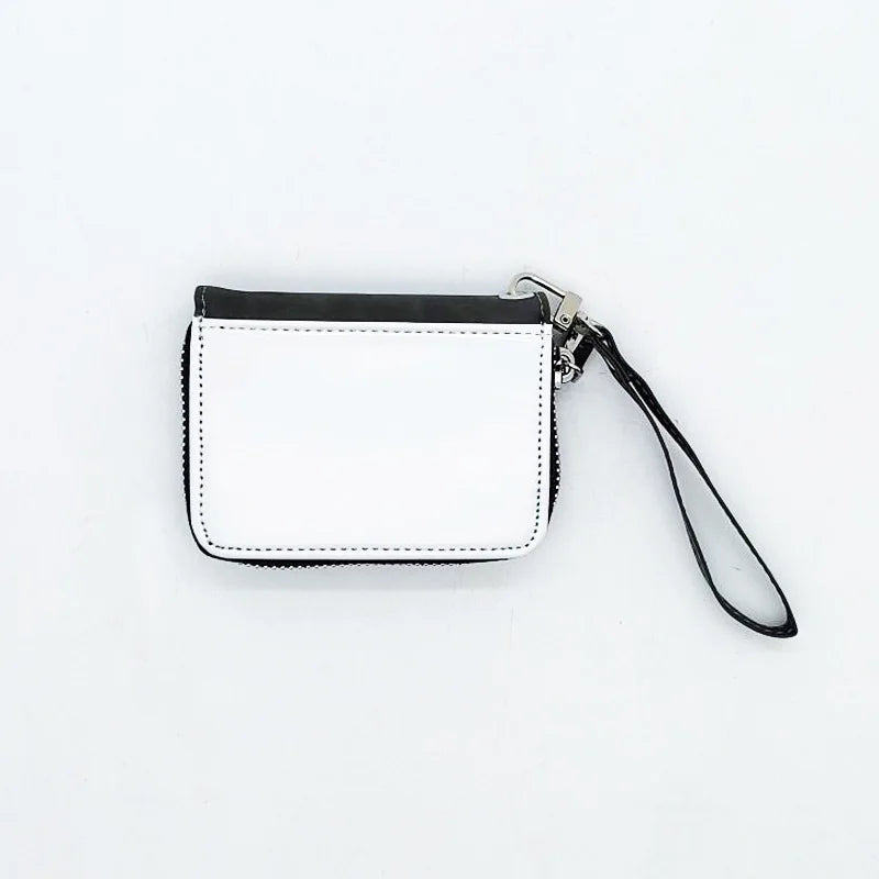 10pcs New Design PU Leather Coin Purse Change Bag With Wristband Sublimation Blank Small Wallet For Heat Transfer Print Festival Gift