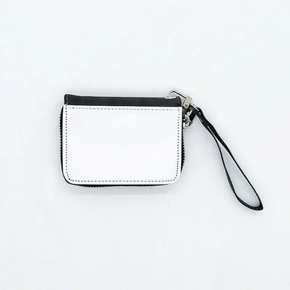 10pcs New Design PU Leather Coin Purse Change Bag With Wristband Sublimation Blank Small Wallet For Heat Transfer Print Festival Gift