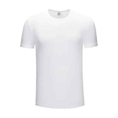 Pure Color T-shirt Dairy Parent-Child Tops Breathable Polyester Tshirts Team Clothes Sublimation Blanks For Logo Image Print
