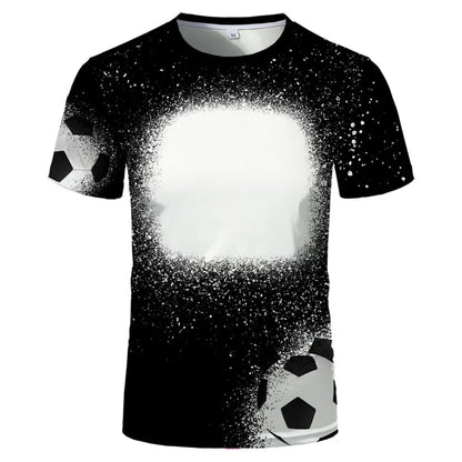 Sublimation Tshirts Family Tee Tops Polyester Clothes Blank T-shirts O-Neck Plus Size 6XL Tee Shirt For Heat Transfer Print