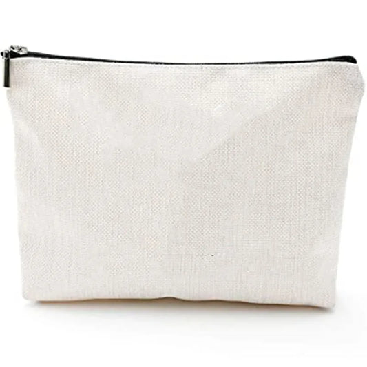 30pcs Sublimation Blank Cosmetic Bag Women Sublimation Blank Makeup Bag With Zipper Storage Bags For Travel Portable