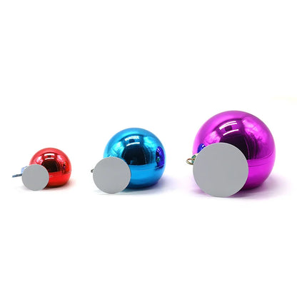 10pcs Sublimation Christmas Ornament Pendant For Xmas Tree Home Decor 8cm Sublimation Blank Christmas Ball Chain