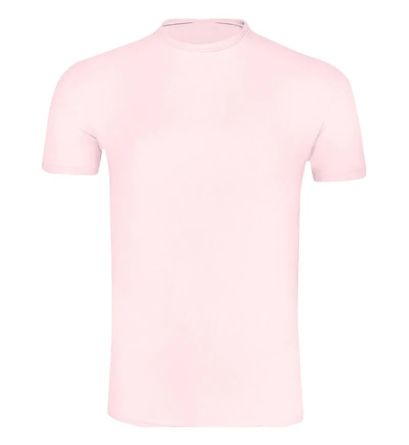 Pure Color T-shirt Dairy Parent-Child Tops Breathable Polyester Tshirts Team Clothes Sublimation Blanks For Logo Image Print