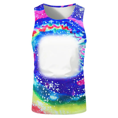 Summer Sleeveless Tops Sublimation Blanks Streetwear T-shirts Running Underwaist Tee Tops for Thermal Transfer Print Logo